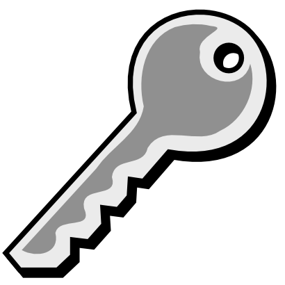 Download free key grey icon